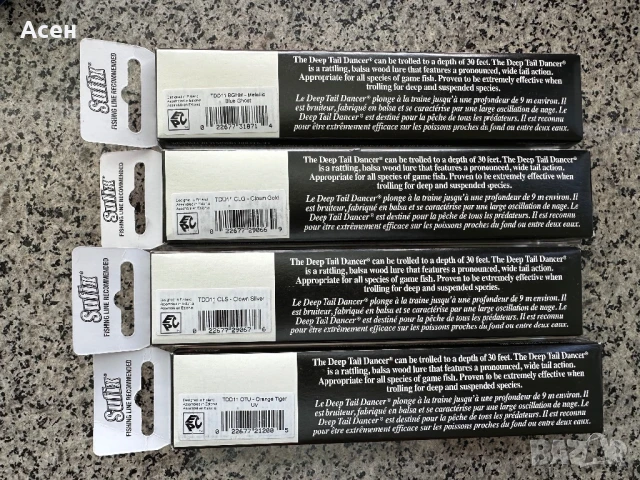 Воблери Rapala Deep Tail  Dancer 11 и 13, снимка 3 - Такъми - 50469823