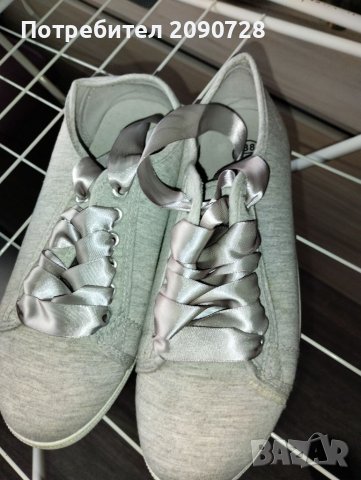 Кецове с сатенени връзки, снимка 2 - Кецове - 37859293