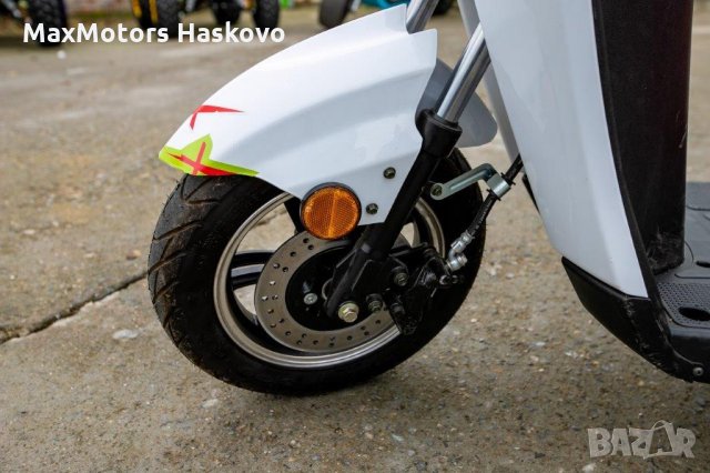 НОВА Електрическа Триколка Max Motors 1500W FM1-LUX RED, снимка 2 - Мотоциклети и мототехника - 30153727