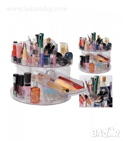 ОРГАНАЙЗЕР ЗА ГРИМОВЕ GLAM CADDY С ВЪРТЯЩ МЕХАНИЗЪМ - код 1760, снимка 5 - Органайзери - 33982227