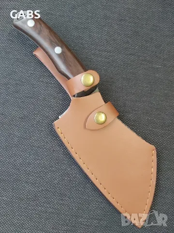 Широк японски кухненски нож с ковано острие,фултанг, снимка 6 - Ножове - 49242897