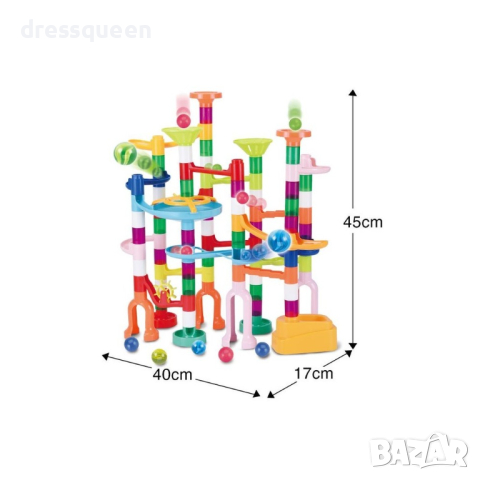 4165 Конструктор писта с топчета - комплект 105 части, снимка 7 - Конструктори - 44614857