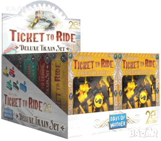 TICKET TO RIDE: DELUXE TRAIN SET 20TH ANNIVERSARY - асортимент, снимка 1 - Игри и пъзели - 48876671