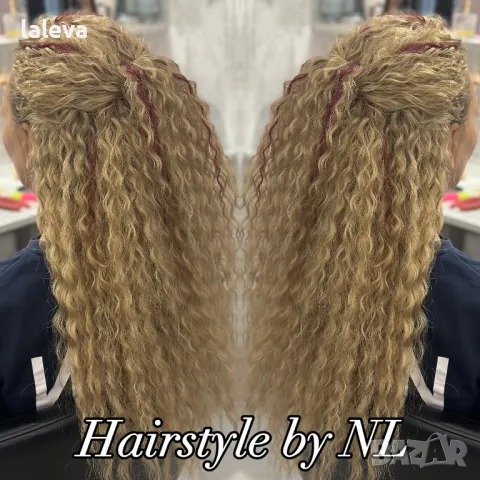 Удължаване на коса със синтетични къдрици