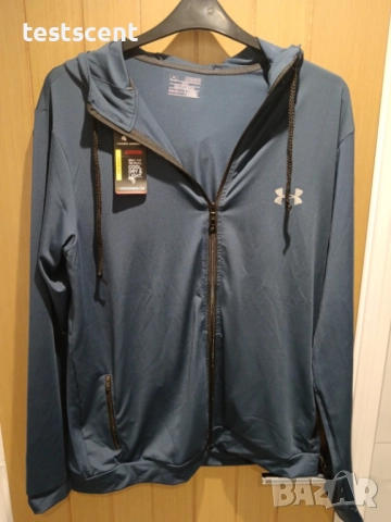 $100 Under Armour HeatGear Тренировъчно/running Яке 2XL Оригинал тъмно синьо