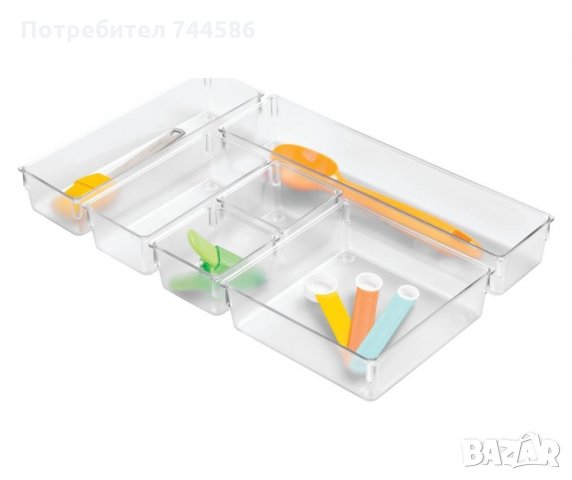 Комплект 6 органайзерa за чекмедже, снимка 4 - Органайзери - 32072330