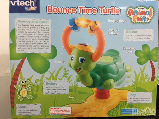 НОВА! Vtech Музикална Скачаща Костенурка, снимка 4 - Музикални играчки - 34519037