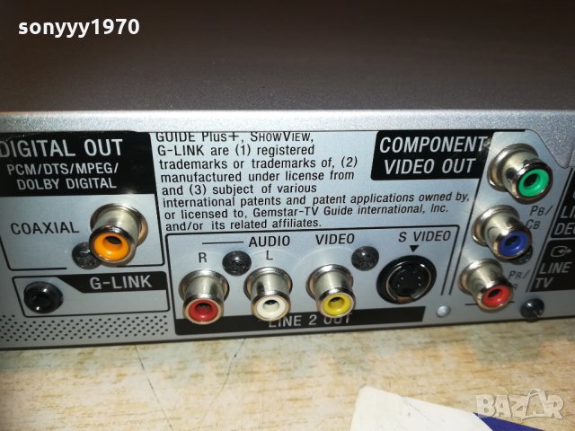 SONY RDR-HX725 HDD/DVD 160GB RECORDER 1111201859, снимка 14 - Плейъри, домашно кино, прожектори - 30755134