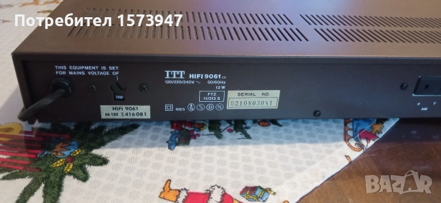 ITT EXCLUSIVE LINE HIFI 9061 PLL SYNTHESIZER TUNER, снимка 11 - Декове - 54018487