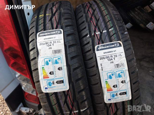 2бр.НОВИ летни GENERAL 205/80/16 DOT0914-ЦЕНАТА Е ЗА БРОЙ