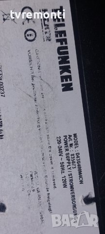 T-Con Board 6870C-0552A 6871L-4024D Telefunken D43U400M4CW for 43inc DISPLAY VES430QNDL-2D-U11, снимка 5 - Части и Платки - 42725545