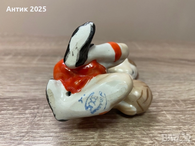 Статуетка „Млад футболист“. Порцелан. СССР. Полонски ЗХК., снимка 6 - Антикварни и старинни предмети - 52469538