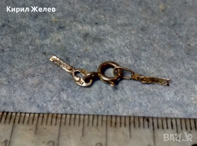 СТАРА СРЕБЪРНА ЗАКОПЧАЛКА За КОЛИЕ ВЕРИЖКА ГРИВНА СРЕБРО 925 КАРАБИНКА За СИНДЖИР 49911, снимка 6 - Други - 49147100