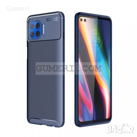 Motorola Moto G 5G Plus Карбонов удароустойчив гръб , снимка 5 - Калъфи, кейсове - 31018559