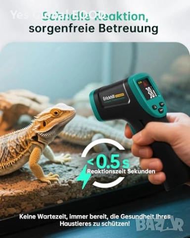 Инфрачервен термометър ERICKHILL -50 до 800°C, снимка 5 - Друга електроника - 54300048