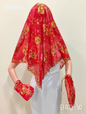 Воал за къна, снимка 2 - Сватбени аксесоари - 49213900