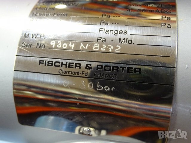 Трансмитер на налягане DPX Fischer&Porter DHGTO3W1-BAEDY, снимка 8 - Резервни части за машини - 34162305