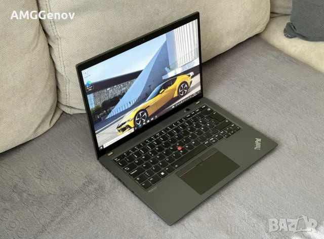 14'FHD+ IPS Ryzen 7 Pro-6850u Thinkpad T14s Gen 3 16GB LPDDR5 256GB SSD Nvme, снимка 3 - Лаптопи за работа - 56165518