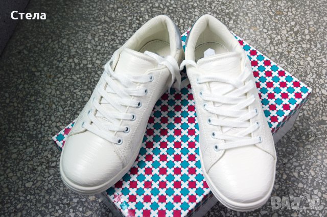 EVEN & ODD маратонки, нови, с кутия, бели, снимка 2 - Маратонки - 35252432