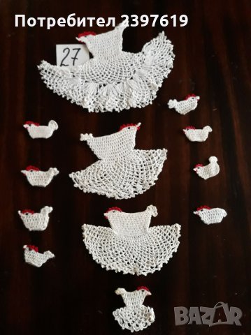 Плетени на една кука декоративни пилета № 27, снимка 3 - Други - 30821330