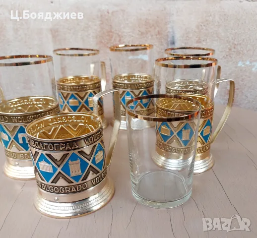 Руски сервиз за чай, снимка 4 - Сервизи - 55944720