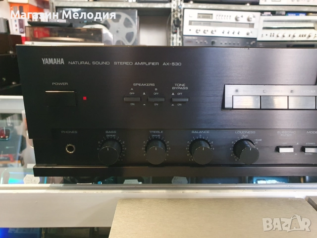 Усилвател Yamaha AX-530 Две по 110 вата на 4 ома. В отлично техническо и визуално състояние., снимка 3 - Ресийвъри, усилватели, смесителни пултове - 35579978