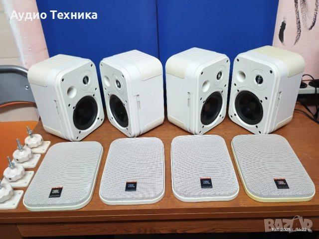 JBL CONTROL ONE PRO. 4 броя с оригинални стойки. Голям звук от малки тонколони. Изпращам видео. , снимка 8 - Тонколони - 52475767
