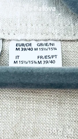 Красива мъжка риза  55% лен ,45% памук, снимка 10 - Ризи - 47913894