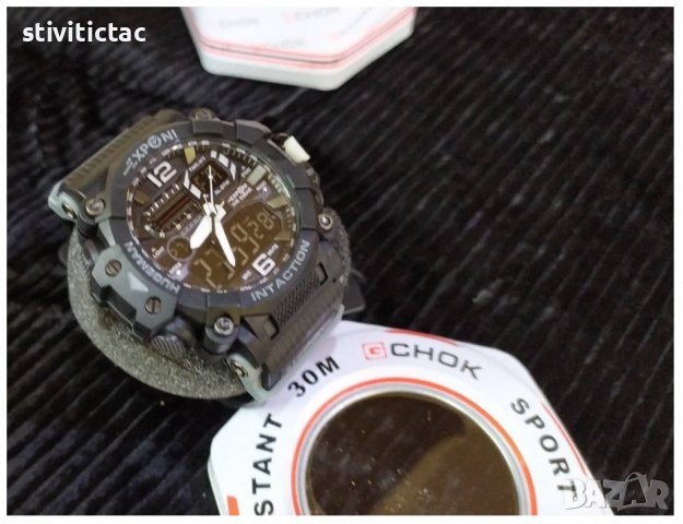 ЧАСОВНИК EXPONI СРЕБРИСТИ ЦИФРИ -  НОВО.., снимка 7 - Мъжки - 38472331