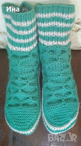 Ръчно плетени дамски терлици