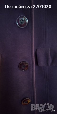 Елегантно лилаво палто, снимка 5 - Палта, манта - 30673105