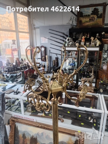 МНОГО КРАСИВА БАРОКОВА ЗАКАЧАЛКА ОТ БРОНЗ , снимка 7 - Антикварни и старинни предмети - 52749144