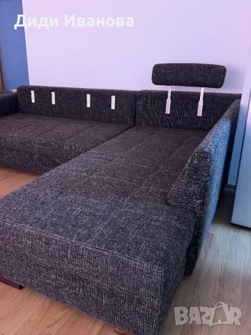 3/4-местен разтегателен диван, снимка 4 - Дивани и мека мебел - 54225133