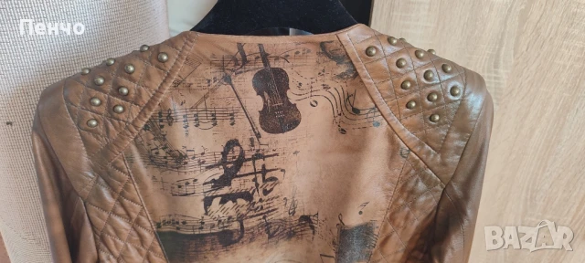 дамско кожено яке размер 36 / S, снимка 3 - Якета - 51364321