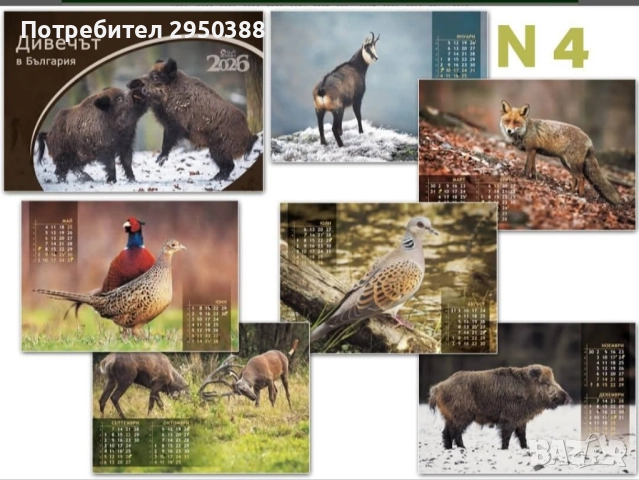 КАЛЕНДАРИ 2026г. , снимка 4 - Декорация за дома - 52588939