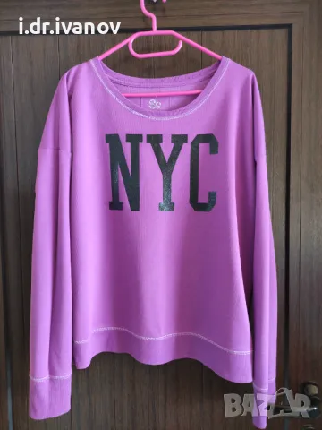 лилава спортна блуза NYC, снимка 1