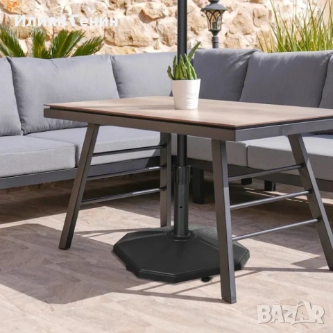 Стойка за чадър Outsunny, 18 кг, снимка 6 - Градински мебели, декорация  - 54308730