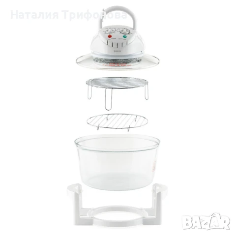 Комбинирана 2в1 халогенна фурна и еър фрайър MFC-1200,1400W,12 л., снимка 3 - Мултикукъри - 48812346