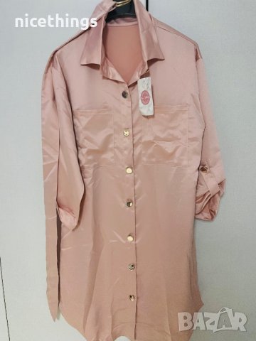 Нова рокля сатен, снимка 2 - Рокли - 38859896