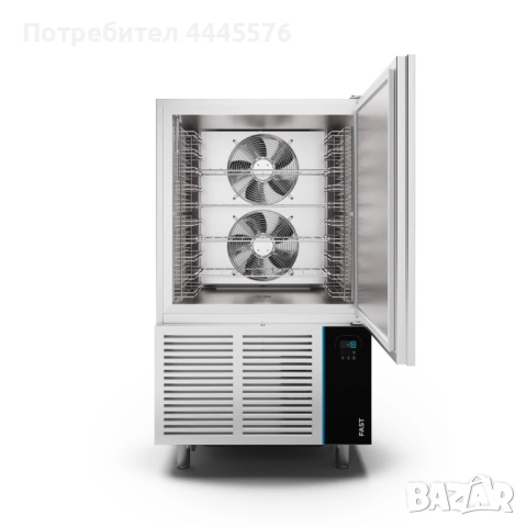 Професионален шоков фризер с 10 нива GN1/1 и програмируем електронен контрол, снимка 2 - Хладилни витрини и фризери - 53255035