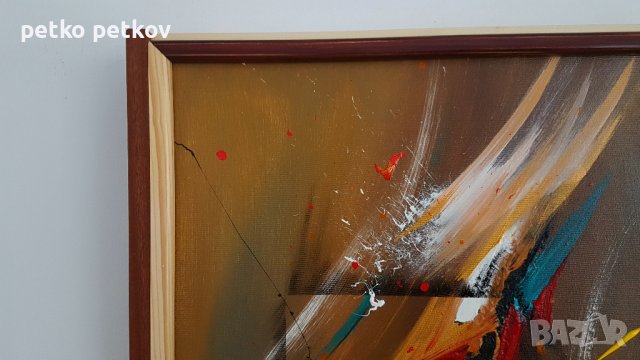 Абстрактна картина Lone, снимка 4 - Картини - 40109443