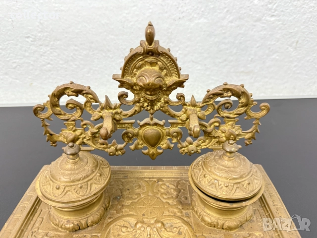 Барокова мастилница началото на XXв. №7696, снимка 4 - Антикварни и старинни предмети - 52687233