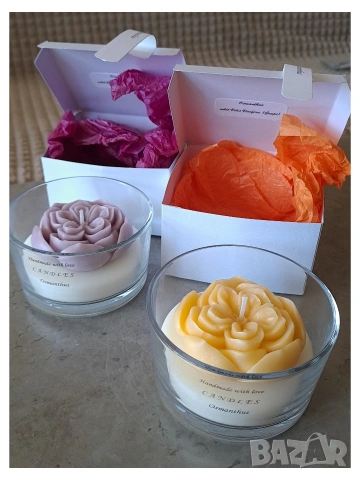 Ароматни свещи, снимка 6 - Декорация за дома - 54312525