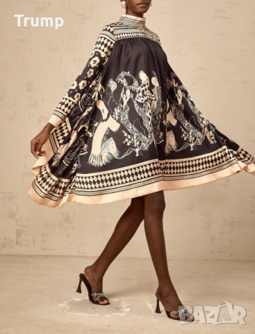 Ефектна , елегангна рокля, сатен , стандарт, снимка 2 - Рокли - 53931350