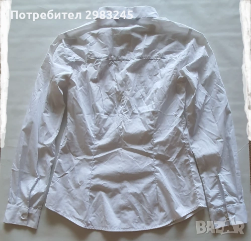 Дамска бяла риза с емблема кученце, снимка 3 - Ризи - 54270653