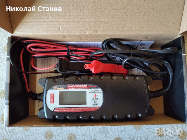 Продавам зарядно за акумулатор 5А-6/12V, снимка 3 - Аксесоари и консумативи - 52264729