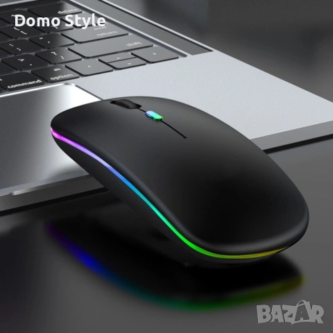 Безжична Bluetooth мишка в няколко цвята MS6 BT+2.4G Цвят: Бял , Черен, Розов!, снимка 3 - Клавиатури и мишки - 53265786