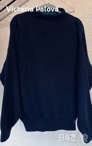 Качествен пуловер унисекс HESSNATUR тройер яка с цип, снимка 6 - Пуловери - 48802369