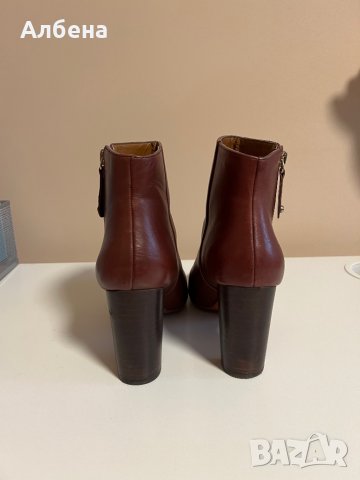 Дамски боти естествена кожа Zara, снимка 3 - Дамски боти - 38651785