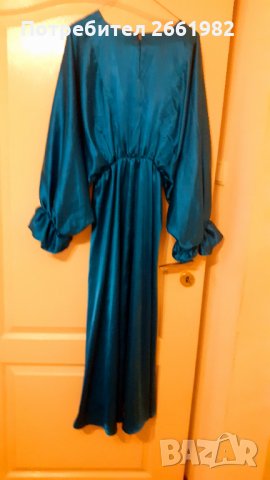 Уникална сатенена маркова рокля, снимка 11 - Рокли - 33997594